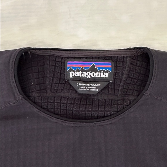 Patagonia Women’s R1  Crew Fleece Sweatshirt Black Large - Picture 6 of 13